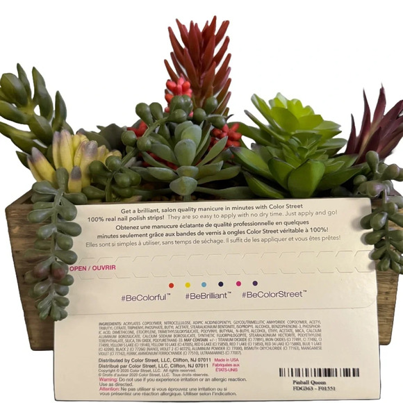 New Color Street Nail Polish Strips • Pinball Queen Glitter Design - Picture 2 of 3